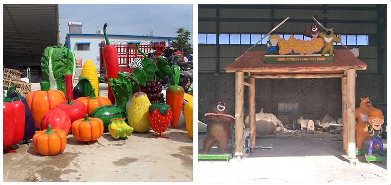 仿真蔬菜水果擺件，卡通玻璃鋼門頭