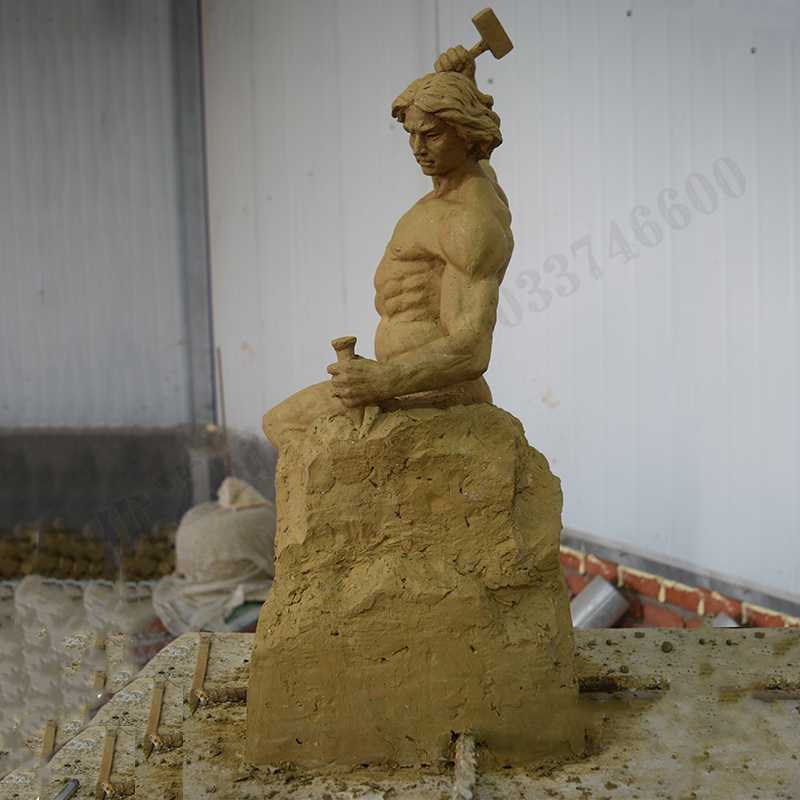 自我雕刻雕塑，自我雕刻擺件，雕刻自我